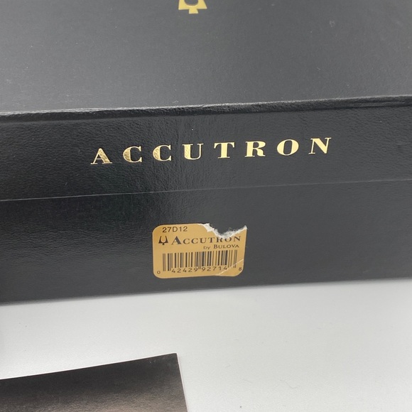 Bulova Accutron diamond accent sapphire crystal Swiss quartz watch - Picture 2 of 10